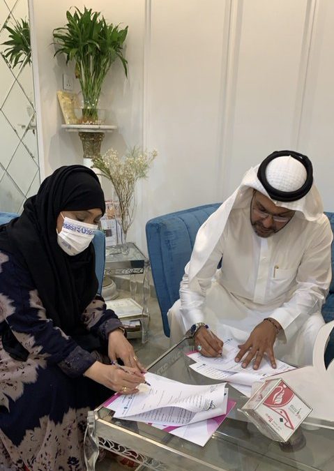 عقد شراكة مع فريق قوافل طابة